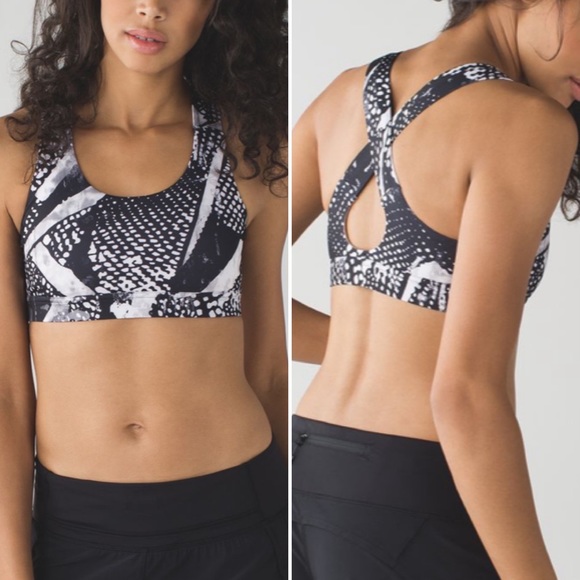Lululemon All Sport Bra III in Static Mist White & Black • 4 - Picture 4 of 10